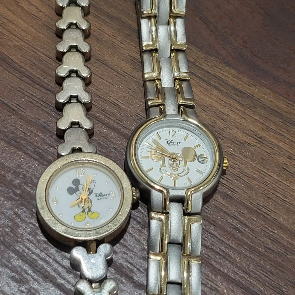 Mickey Mouse Official Disney Park Quartz Watches -Lot of 2
